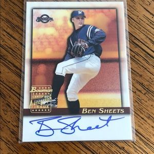 Ben Sheets Autographed Card
